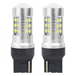 Autolambid, Mootorratta ja traktori valgustid // Auto LED-pirnid ja komplektid // Zar&oacute;wki led canbus 3030 24smd t20 7440 w21w white 12v 24v amio-01173