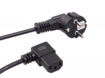 Arvuti komponendid ja tarvikud // PC/USB/LAN kaablid // Kabel zasilający Maclean, kątowy, 3 pin, wtyk EU, 3m, MCTV-803