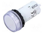 Control lamp | 22mm | YW | Illumin: LED | &Oslash;22.5mm | IP65 | 24VAC | white