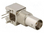 Connector: BNC | socket | female | angled 90&deg; | 50&Omega; | THT | polypropylene