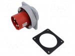 Connector: AC supply | socket | male | power supply | 125A | 400V | IP67