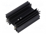 Heatsink: extruded | H | TO218,TO220,TOP3 | black | L: 63.5mm | W: 42mm