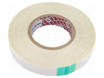 Tape: fixing | W: 25mm | L: 50m | Thk: 0.175mm | colourless | polyacrylic