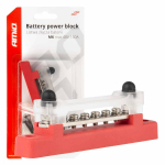 Auto- ja mootorrattatooted, elektroonika, navigatsioon, CB raadio // ISO-&uuml;hendused ja kaablid autoraadiole // Blok rozdzielczy masy plusa bus bar m6 12v - 48v 150a amio-03810