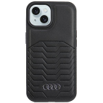 Other Phone Accessory Audi  Audi Synthetic Leather Case with MagSafe for iPhone 15 Plus / 14 Plus - Black