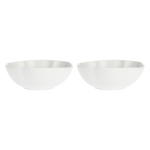 Set of 2 Large Round Bowls Villadeifiori - White, 23 cm