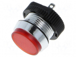 Indicator: LED | flat | red | 24&divide;28VDC | &Oslash;16mm | IP67 | connectors
