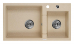 2-bowl granite sink