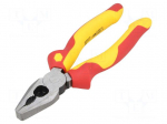 Pliers | insulated,universal | steel | 180mm | 1kVAC | blister