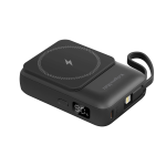 Nutitelefonide varuosad // Phone batteries // POWERBANK indukcyjny Kruger&Matz 10000 mAh magnetyczny z kablem czarny