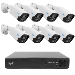 Video surveillance package NVR PNI House IP716 and 8 cameras PNI IP125 with IP, 5MP