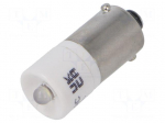 LED lamp | white | BA9S | 130VAC | No.of diodes: 1 | 04