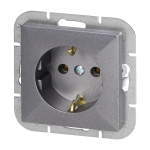 Uued tooted // Gniazdo pojedyncze p/t 2P+Z Schuko Pearl, 16A, 250V, PT-17P, antracyt