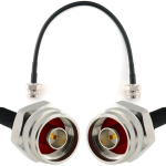 Rangeful N Male / N Male Hex 30cm koaksiaalkaabel &mdash; HF240 (vastab LMR240) HF240-NMH-NMH-0.3