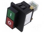 Circuit breaker | 12A | Poles: 2 | SNAP-IN | IP65 | TA45 Push button 3P