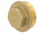 Splice terminal: plug | with flange | brass CW617N | BR