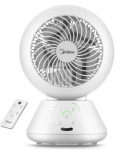Fan Midea  Fan | MDF24JRW TurboForce | Table Fan | White | Number of speeds 5 | Oscillation | Remote control