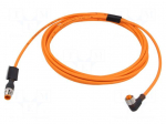 Cable: for sensors/automation | M12 | PIN: 4 | 5m | plug | 30VDC | 4A