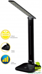 Galda lampa LED 220V, 9W, 3000K 870lm 1800LUX, +dimm, 150*150*600mm, melna(30)