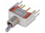 Switch: toggle | Pos: 2 | SPDT | ON-ON | 0.02A/20VAC | 0.02A/20VDC | IP40