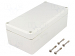 Enclosure: multipurpose | X: 80mm | Y: 160mm | Z: 57mm | EUROMAS II | grey