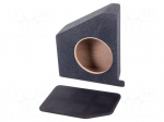 Car loudspeaker enclosure | MDF | black melange | 250mm | Land Rover