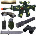 M&auml;nguala | PC | Konsoolid | Tarvikud // M&auml;nguasjad ja m&auml;ngud lastele // Zestaw Karabin Wojskowy Z Karabinem Akcesoria Dźwięk Strzału Khaki