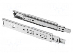 Ball guide | zinc plated steel | L: 250mm | 35kg | H: 45mm