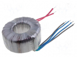 Transformer: toroidal | 300VA | 230VAC | 30V | 30V | 5A | 5A | 2.9kg | H: 58mm
