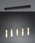 Trio Minerva LED piekarama lampa 5-pc 92 cm multicolor brushed steel 334310517 4017807663242