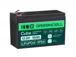 Aku CUBE (LiFePO4) 12,8 V 10 Ah | Klemmi(d): Faston 250 (F2); Kogumaht: 128 Wh