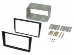 Radio mounting frame | Opel | 2 DIN | black
