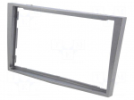 Radio mounting frame | Opel | 2 DIN | silver