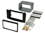 Radio mounting frame | Mercedes | 2 DIN | black
