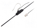 Antenna | inner | AM,FM,TMC | universal,with amplifier | 2.4m | 12VDC