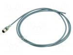 Cable: for sensors/automation | PIN: 3 | M12 female | straight | 2m