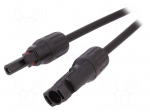 Cable: solar | plug | PIN: 1 | IP67 | 4mm2 | male,female | 2m