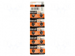 Battery: alkaline | 1.5V | LR43,R1142,coin | Batt.no: 10 | &Oslash;11.6x4.2mm