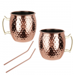 Kokkamis- ja lauan&otilde;ud | K&ouml;&ouml;gitarbed // Lauan&otilde;ud // Zestaw kubk&oacute;w moscow mule, 2&times;500 ml, 2 słomki, kinghoff