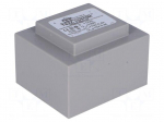 Transformer: encapsulated | 12VA | 230VAC | 15V | 15V | 0.4A | 0.4A | IP00