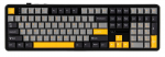 F108 Gray+Orange+Deep Gray Gasket Keyboard with Volcano RGB Switches &ndash; AULA