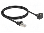 Extender Ethernet | F/UTP | Cat 6 | 1m | PVC | black | 26AWG | screw