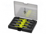 Tools set: screwdriver bits | plastic cassette | precision | 7pcs.