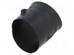 Heat shrink boot | glueless,angular | black | elastomer | -75&divide;150&deg;C