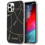 Guess GUHCP12LPCUCHBK Gold Chain Collection Hardcase for iPhone 12 Pro Max 6,7" / black