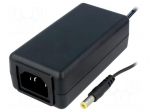 Power supply: switched-mode | 12VDC | 3A | Out: 5,5/2,1 | 36W | 0&divide;40&deg;C