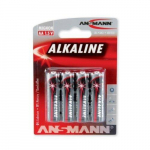 Ansmann Red Alkaline AA Batteries, 4-Pack Blister