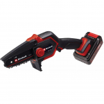 Einhell Cordless Pruning Chainsaw GE-PS 18/15 Li Bag Kit, 18 Volt (black/red, Li-ion battery 2.5 Ah)