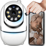 Niania elektroniczna kamera full hd obrotowa bezprzewodowa czujnik ruchu -e936-1