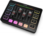 Fifine SC3 audio mikseris RGB | Straumē&scaron;ana | XLR | 48V | Vokāls melns